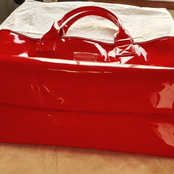 Seafolly Red Beach Bag Tote (CLEARANCE SALE) - Picture 12 of 16